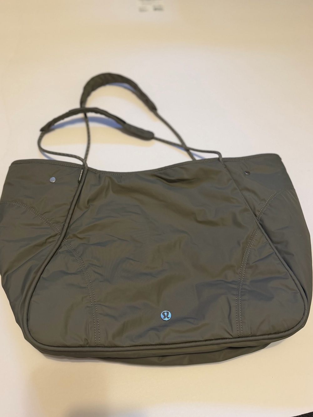 lululemon Olive Green shoulder Tote